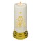 Northlight 9&#x22; Gold and White Nativity Scene Flameless Candle